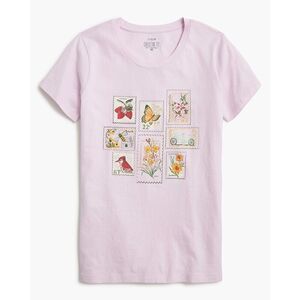 $40 J. Crew vintage stamps cotton tee size small m3